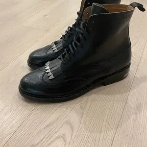 Toga Virilis | Shoes | Toga Virilis Black Leather Fringed Boots